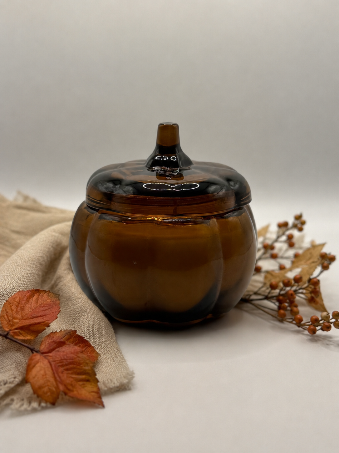 Amber Vanilla Pumpkin Candle in Pumpkin Jar